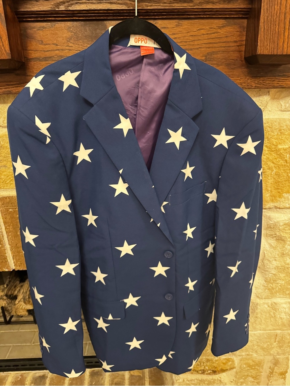 OppoSuits‎ Navy Star Spangled Blazer